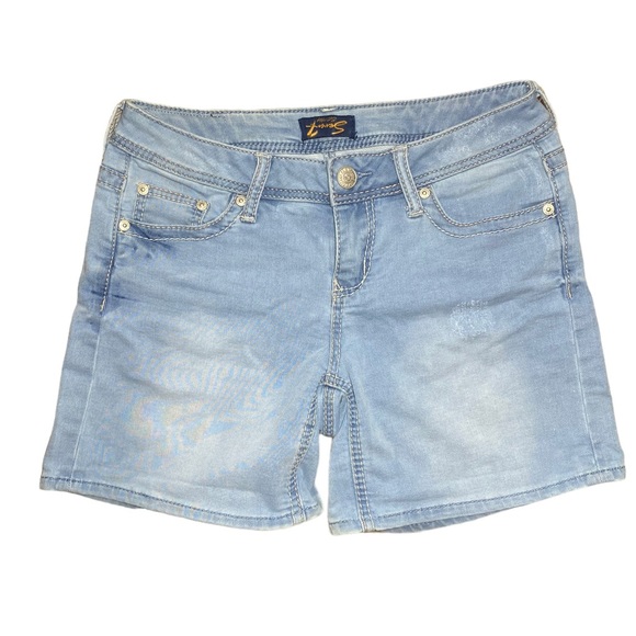 Seven7 Pants - Seven 7 Powell Blue Denim Shorts Size 4 Womens